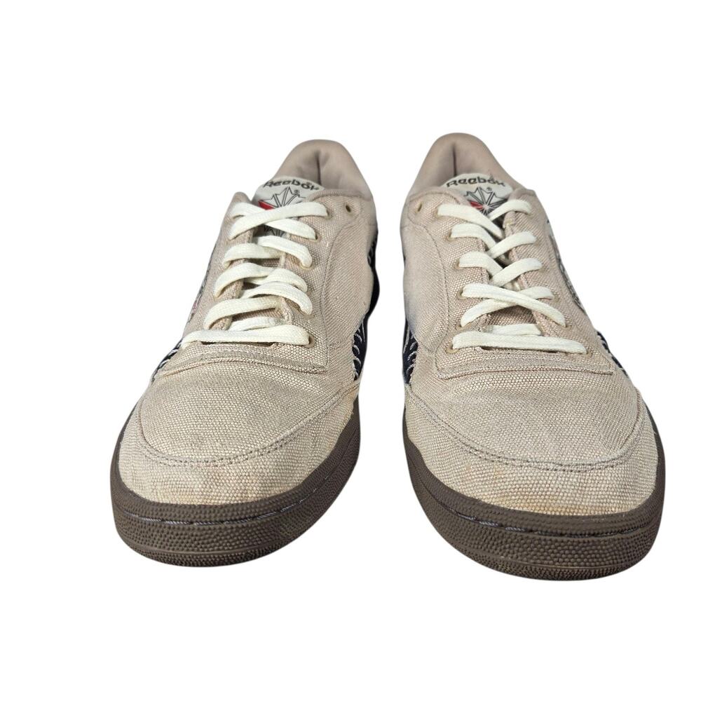Reebok Club C Hemp Shoes Mens 13 Canvas Sustainable Revenge Vintage Sneakers - Picture 8 of 11